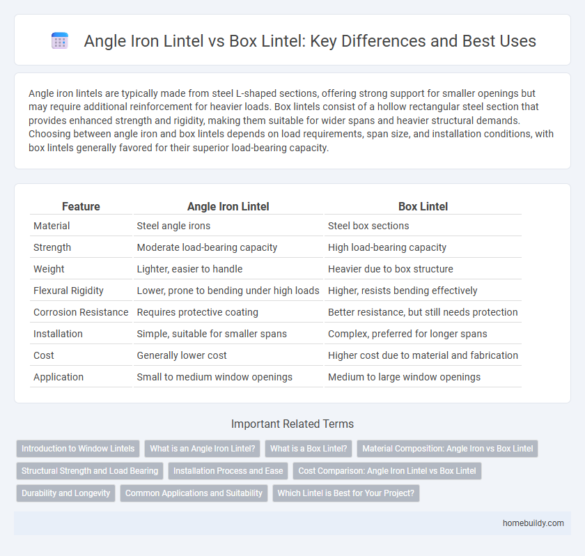 Angle Iron Lintel vs Box Lintel: Key Differences and Best Uses