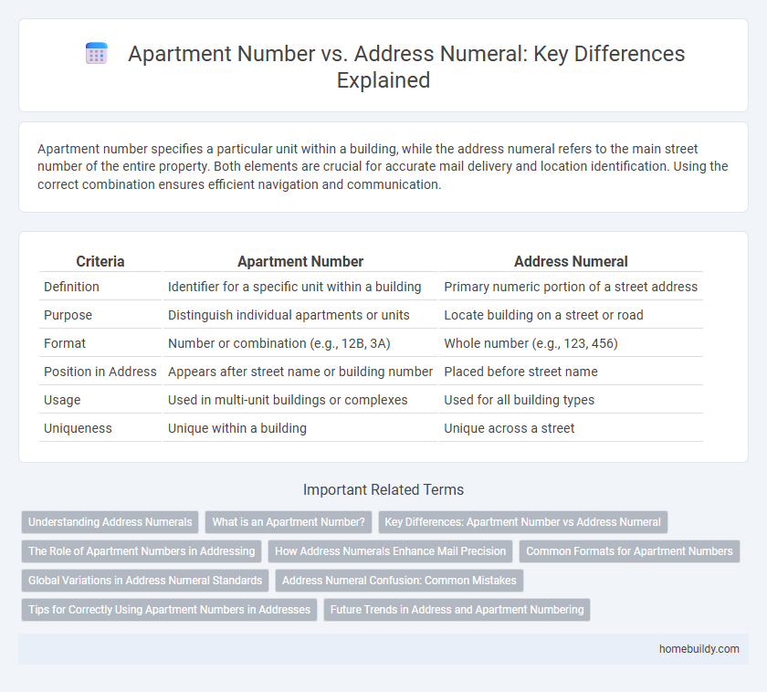 Apartment Number vs. Address Numeral: Key Differences Explained