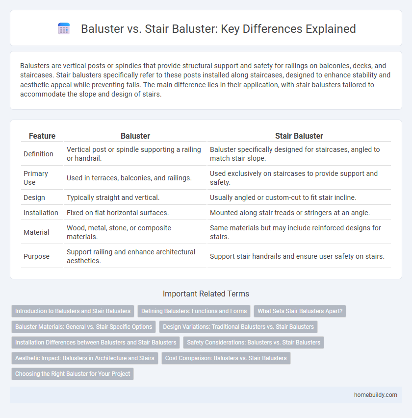 Baluster vs. Stair Baluster: Key Differences Explained