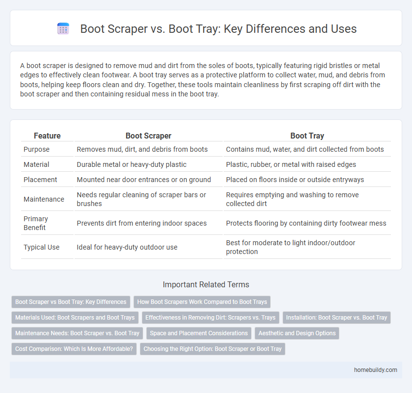 Boot Scraper vs. Boot Tray: Key Differences and Uses