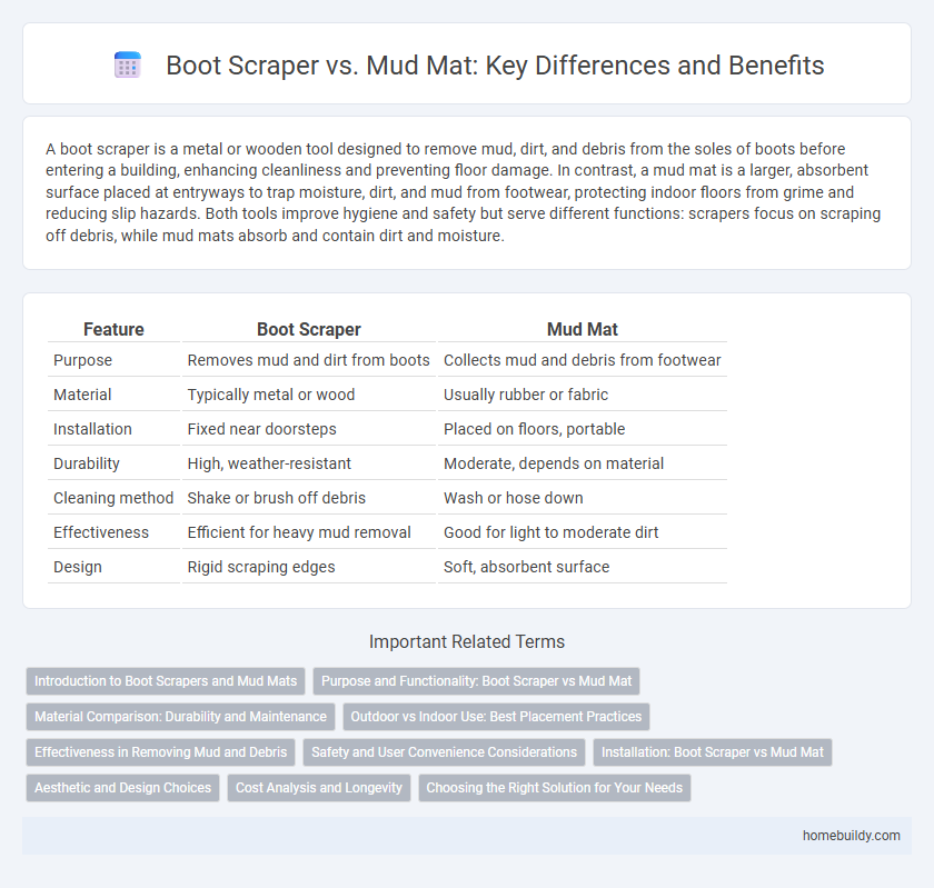 Boot Scraper vs. Mud Mat: Key Differences and Benefits