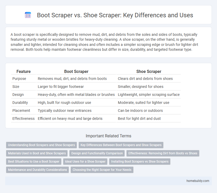 Boot Scraper vs. Shoe Scraper: Key Differences and Uses