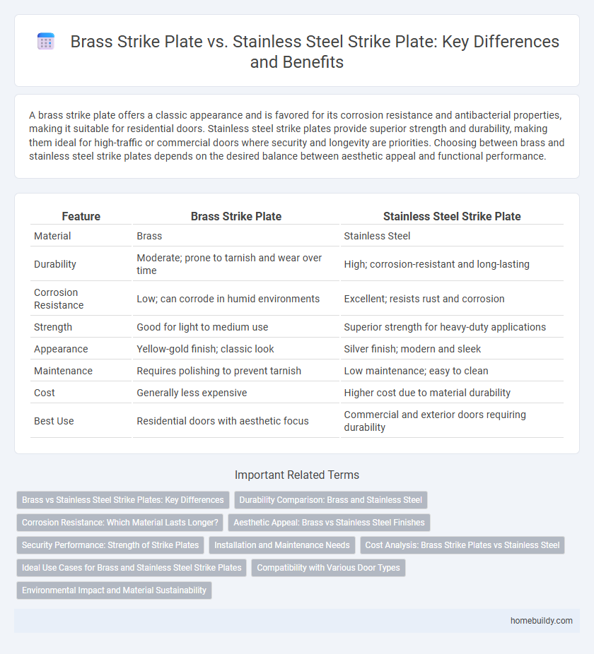 Brass Strike Plate vs. Stainless Steel Strike Plate: Key Differences and Benefits