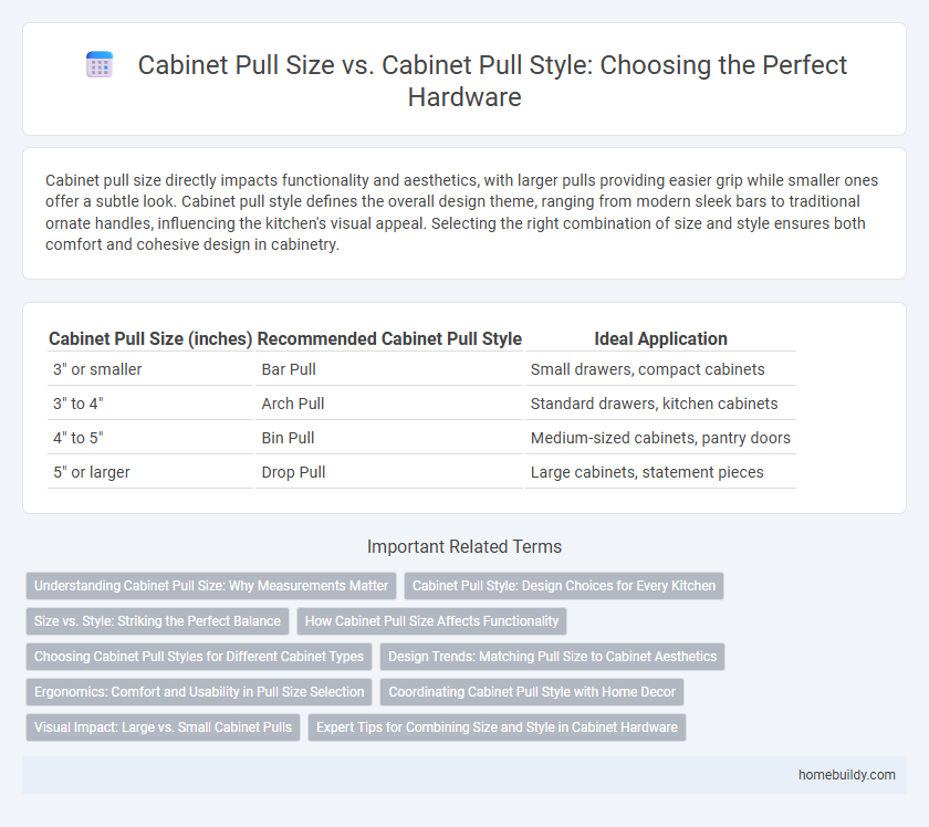 Cabinet Pull Size vs. Cabinet Pull Style: Choosing the Perfect Hardware