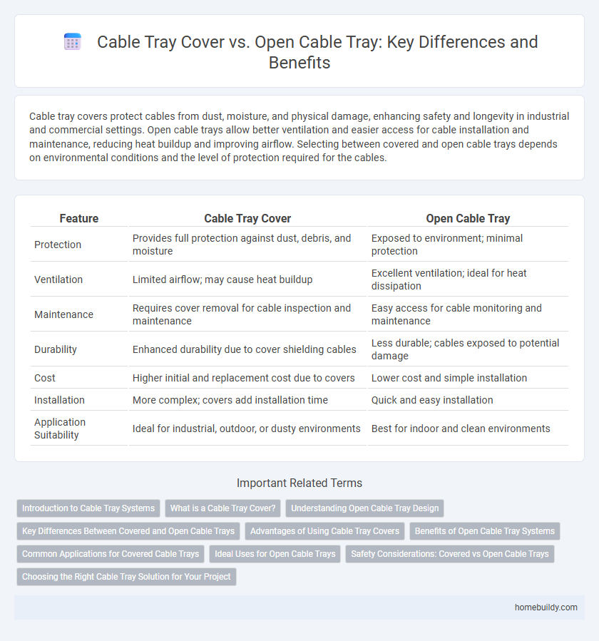 Cable Tray Cover vs. Open Cable Tray: Key Differences and Benefits