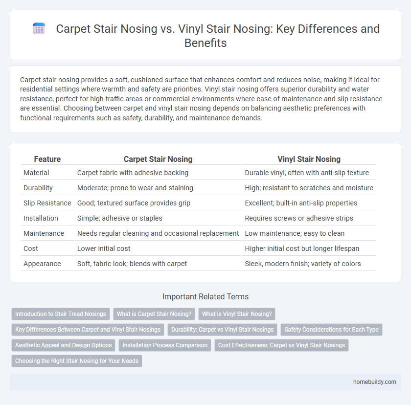 Carpet Stair Nosing vs. Vinyl Stair Nosing: Key Differences and Benefits