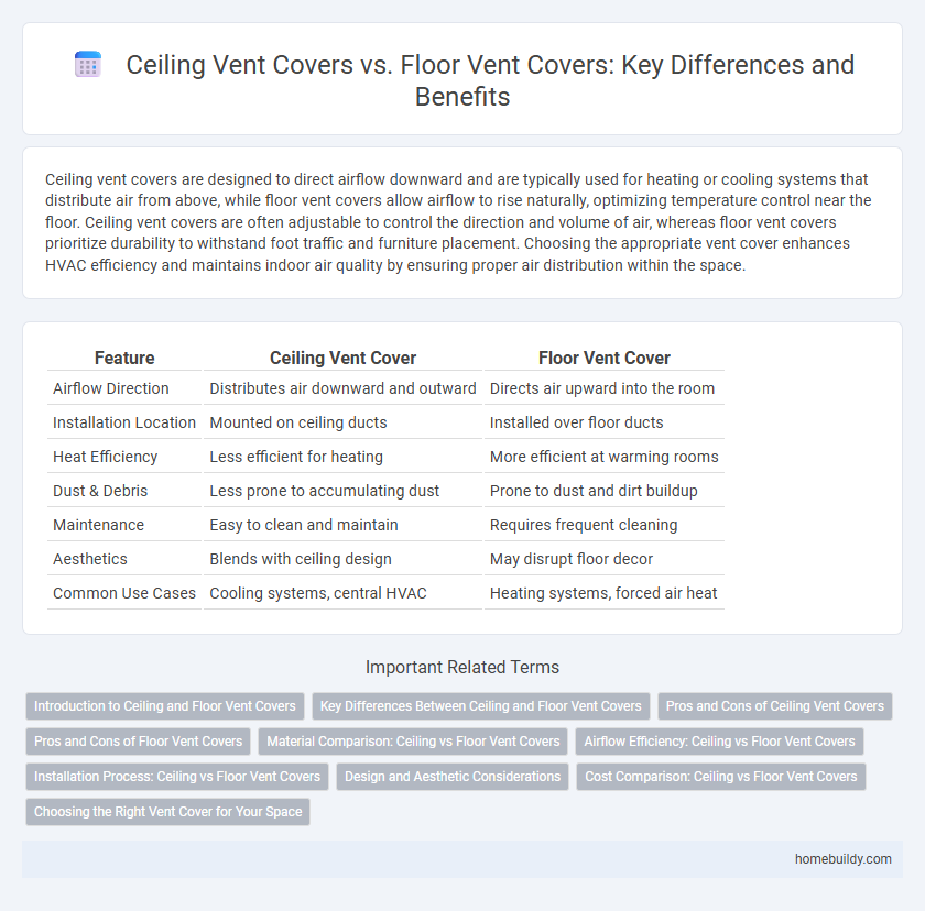 Ceiling Vent Covers vs. Floor Vent Covers: Key Differences and Benefits