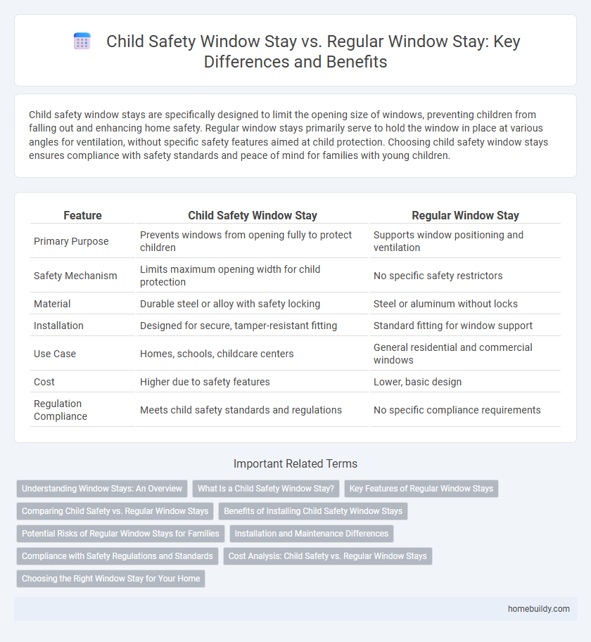 Child Safety Window Stay vs. Regular Window Stay: Key Differences and Benefits