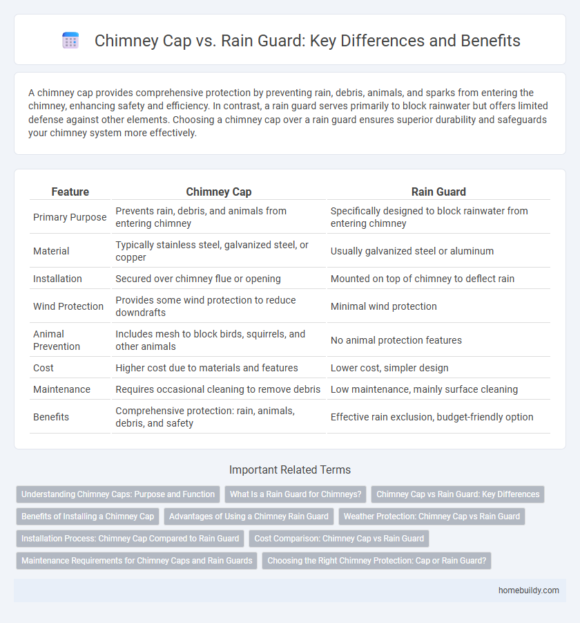 Chimney Cap vs. Rain Guard: Key Differences and Benefits