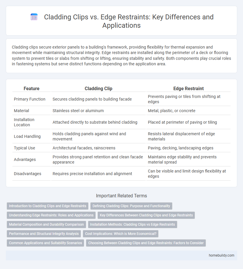 Cladding Clips vs. Edge Restraints: Key Differences and Applications