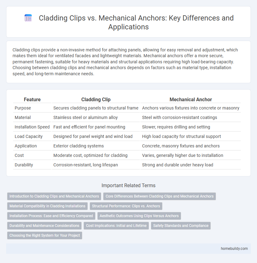 Cladding Clips vs. Mechanical Anchors: Key Differences and Applications