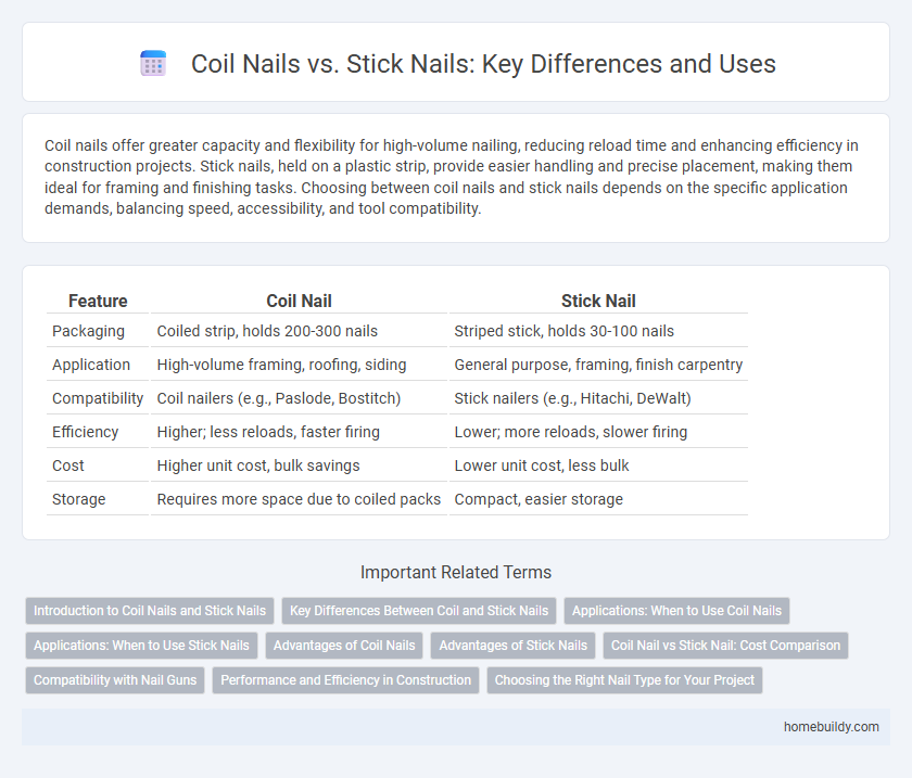 Coil Nails vs. Stick Nails: Key Differences and Uses