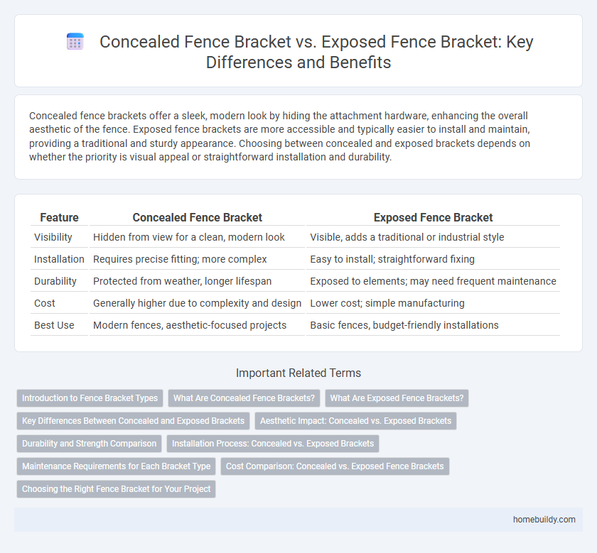 Concealed Fence Bracket vs. Exposed Fence Bracket: Key Differences and Benefits