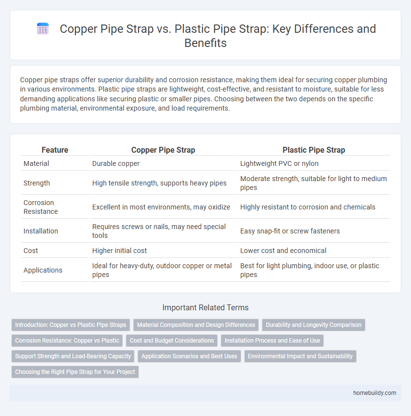 Copper Pipe Strap vs. Plastic Pipe Strap: Key Differences and Benefits
