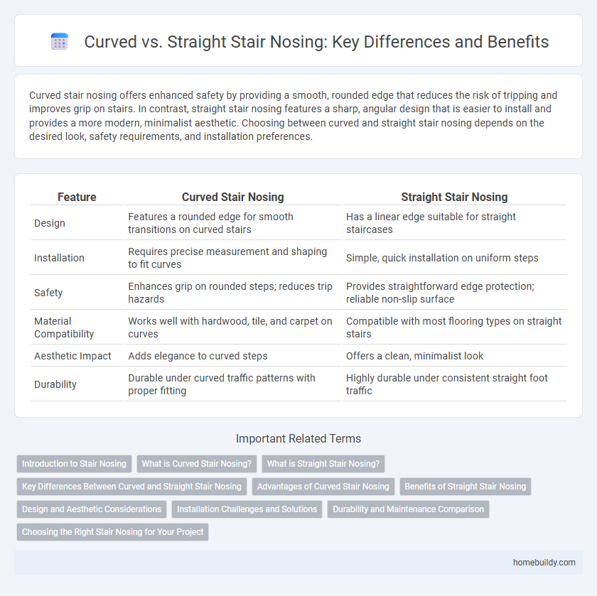 Curved vs. Straight Stair Nosing: Key Differences and Benefits