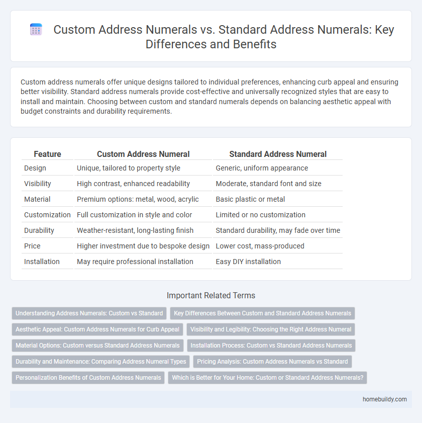 Custom Address Numerals vs. Standard Address Numerals: Key Differences and Benefits