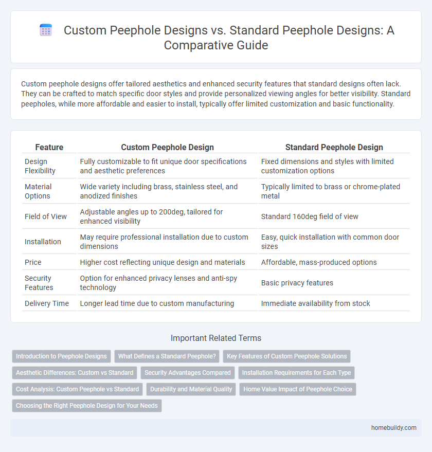 Custom Peephole Designs vs. Standard Peephole Designs: A Comparative Guide