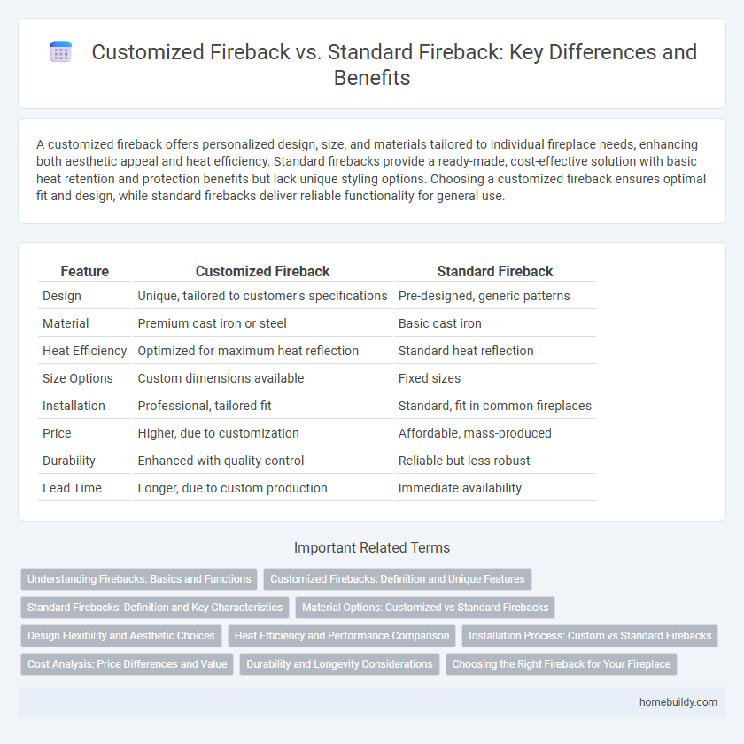 Customized Fireback vs. Standard Fireback: Key Differences and Benefits