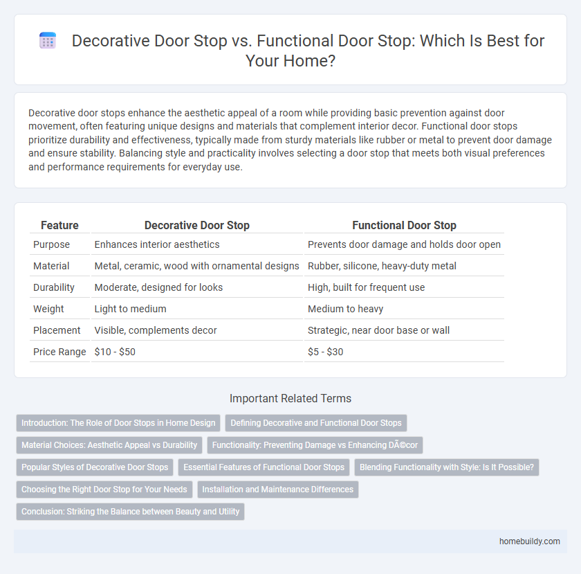 Decorative Door Stop vs. Functional Door Stop: Which Is Best for Your Home?