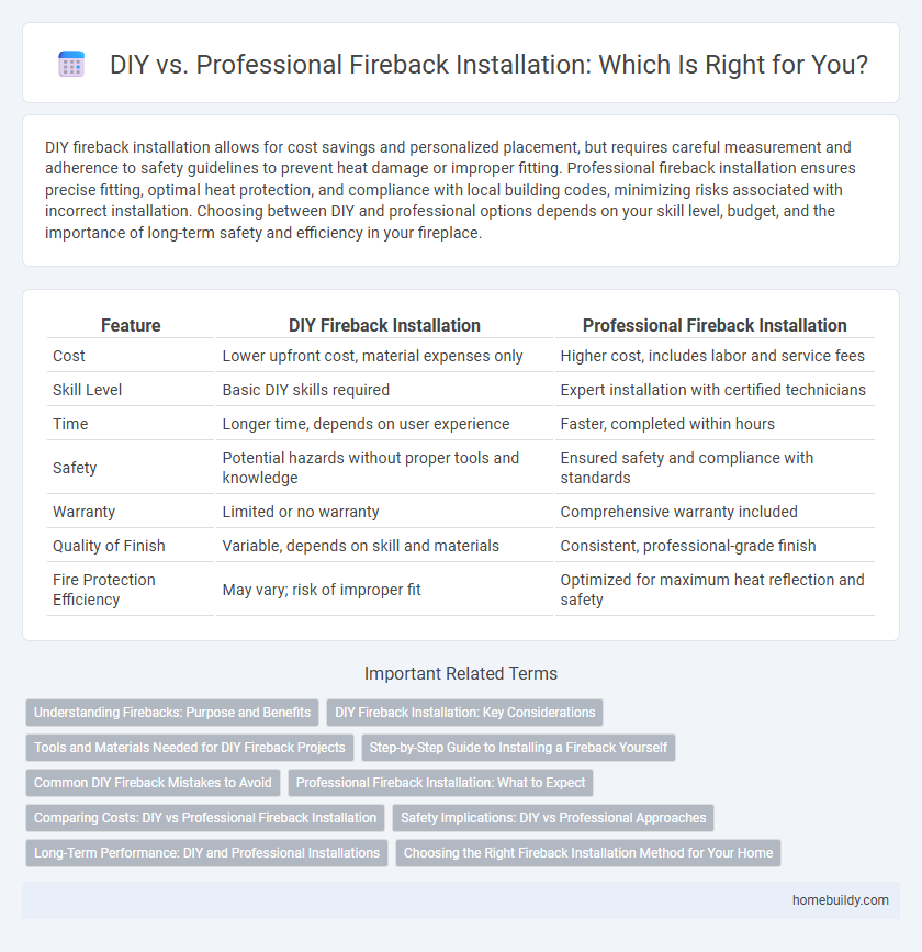 DIY vs. Professional Fireback Installation: Which Is Right for You?