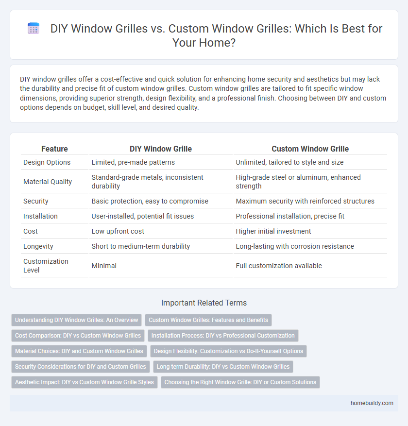 DIY Window Grilles vs. Custom Window Grilles: Which Is Best for Your Home?