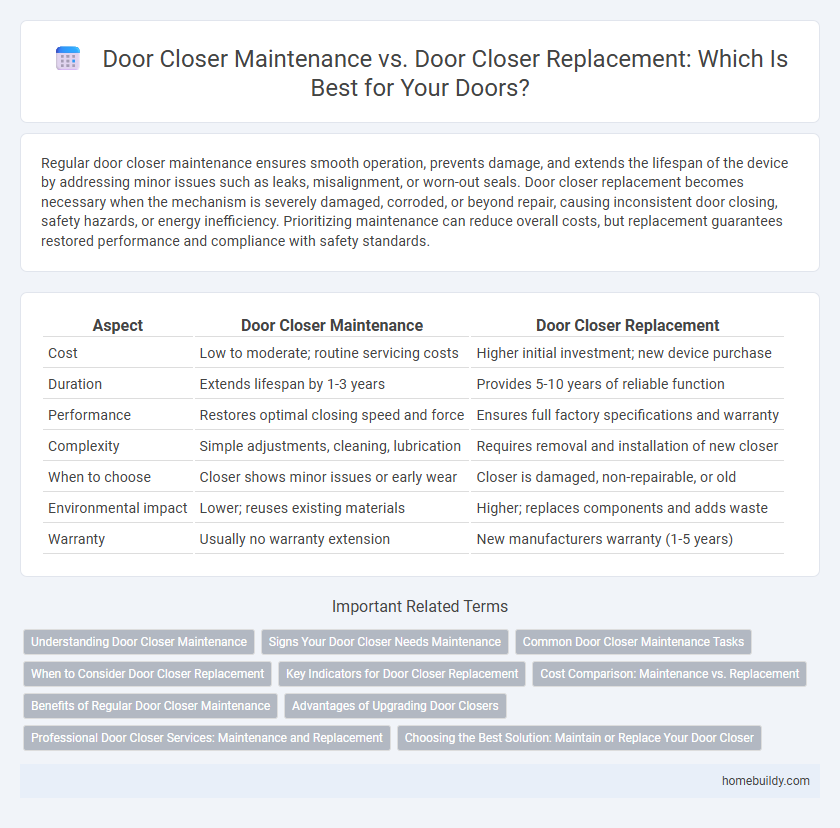 Door Closer Maintenance vs. Door Closer Replacement: Which Is Best for Your Doors?