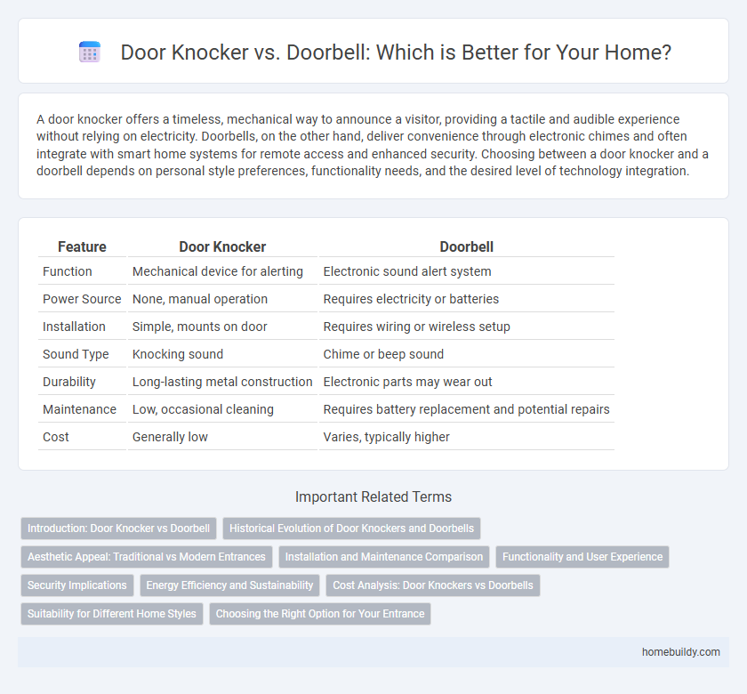 Door Knocker vs. Doorbell: Which is Better for Your Home?