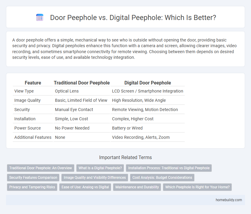 Door Peephole vs. Digital Peephole: Which Is Better?