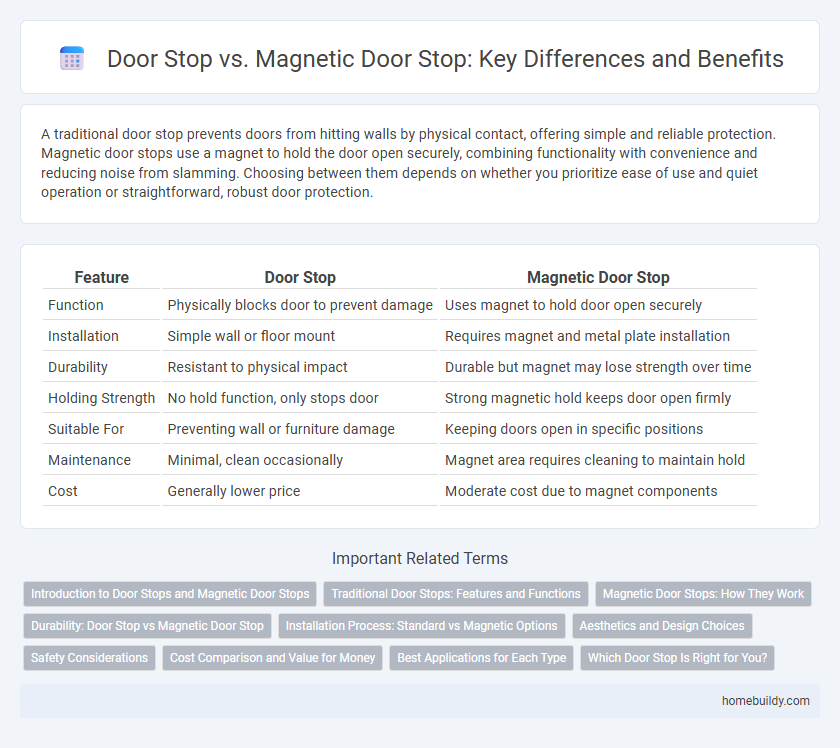 Door Stop vs. Magnetic Door Stop: Key Differences and Benefits