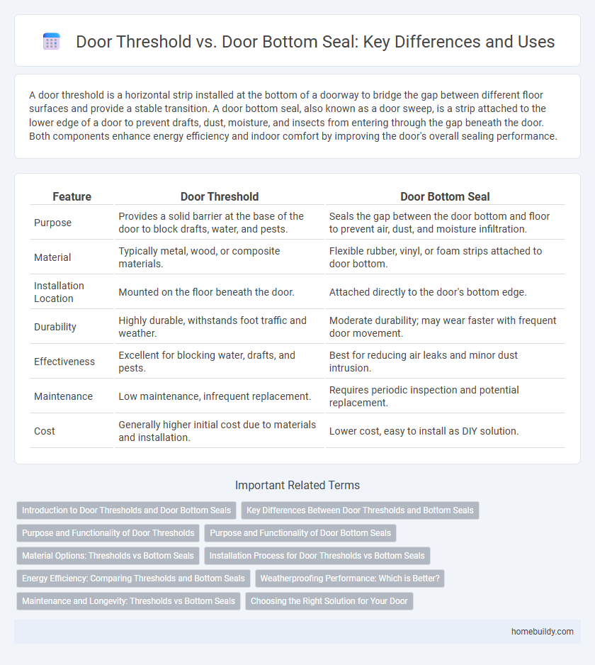 Door Threshold vs. Door Bottom Seal: Key Differences and Uses