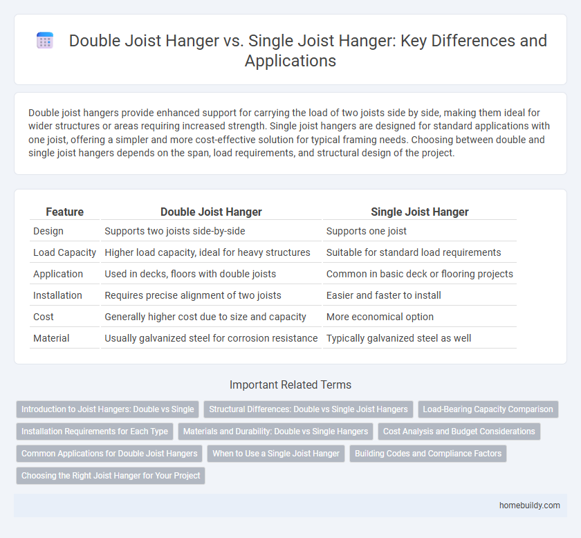 Double Joist Hanger vs. Single Joist Hanger: Key Differences and Applications