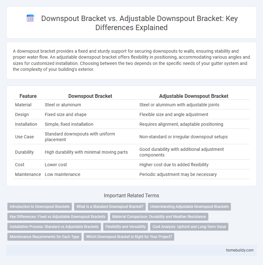 Downspout Bracket vs. Adjustable Downspout Bracket: Key Differences Explained