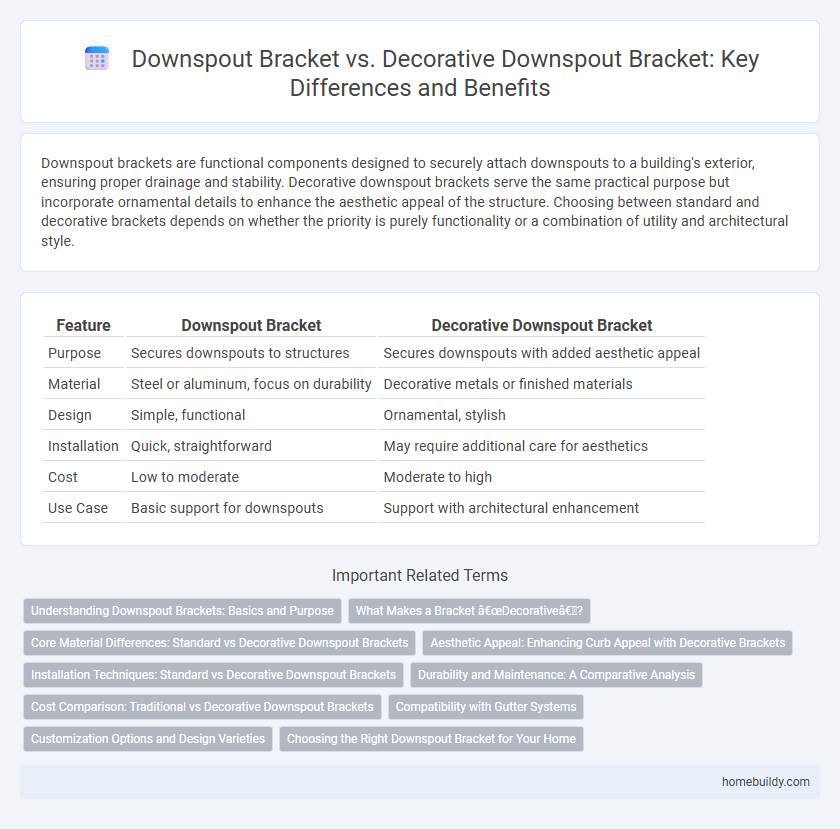 Downspout Bracket vs. Decorative Downspout Bracket: Key Differences and Benefits