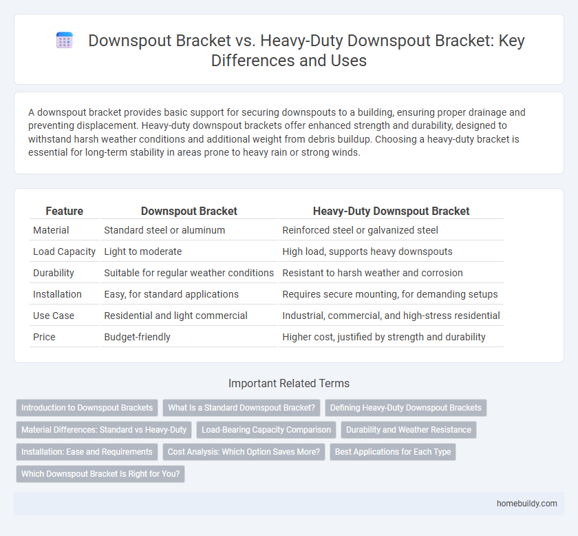 Downspout Bracket vs. Heavy-Duty Downspout Bracket: Key Differences and Uses