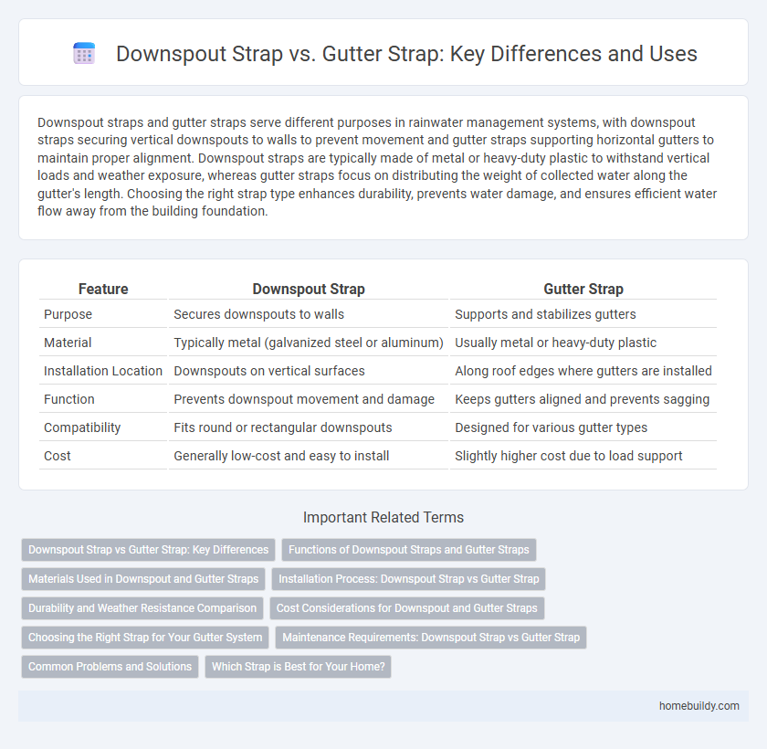Downspout Strap vs. Gutter Strap: Key Differences and Uses