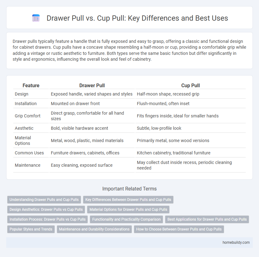 Drawer Pull vs. Cup Pull: Key Differences and Best Uses