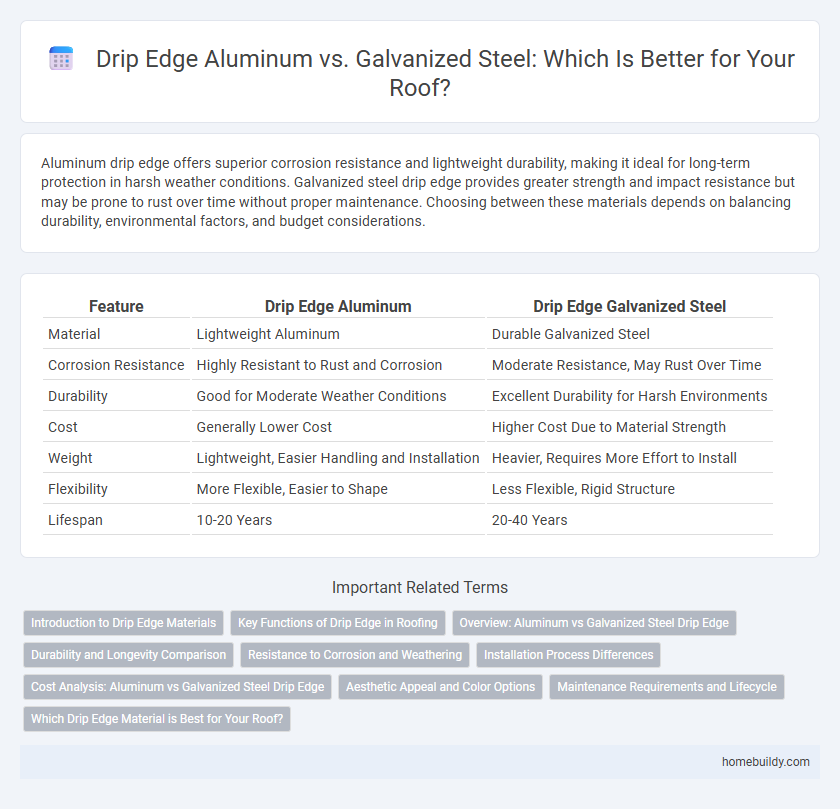 Drip Edge Aluminum vs. Galvanized Steel: Which Is Better for Your Roof?