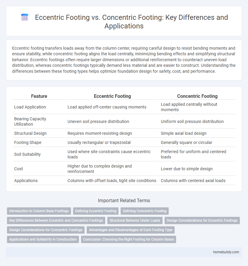 Eccentric Footing vs. Concentric Footing: Key Differences and Applications