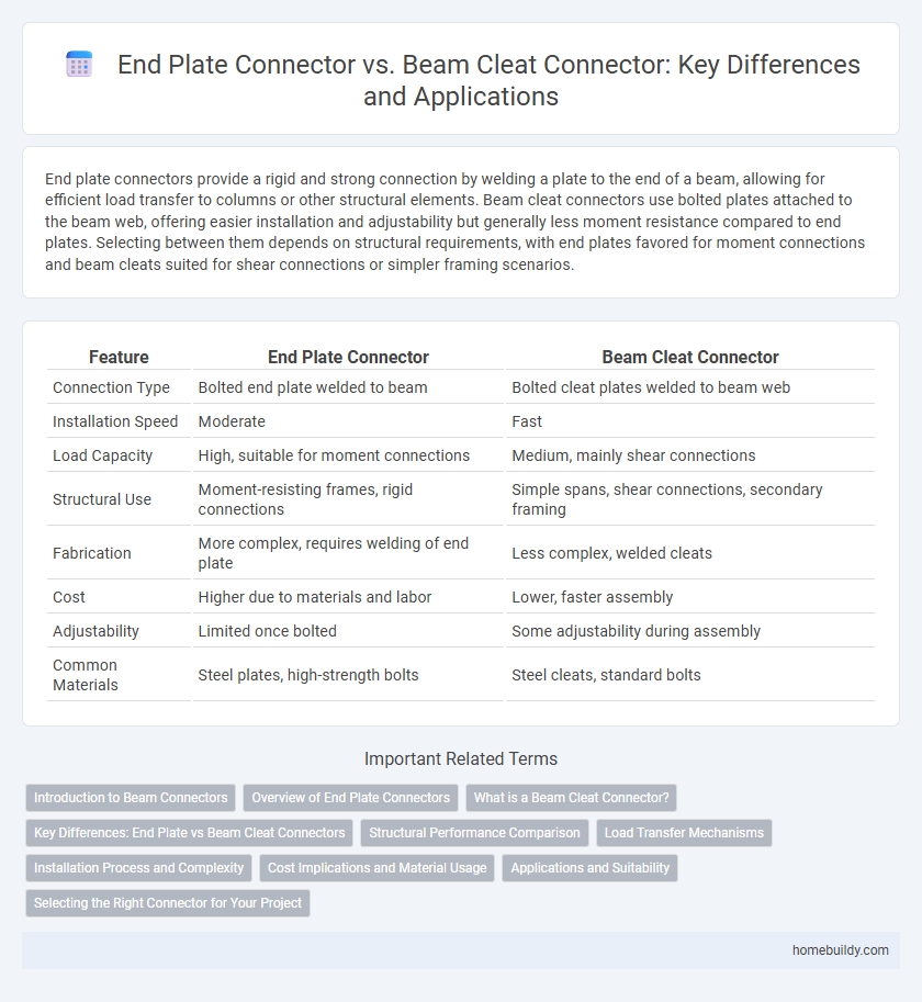 End Plate Connector vs. Beam Cleat Connector: Key Differences and Applications
