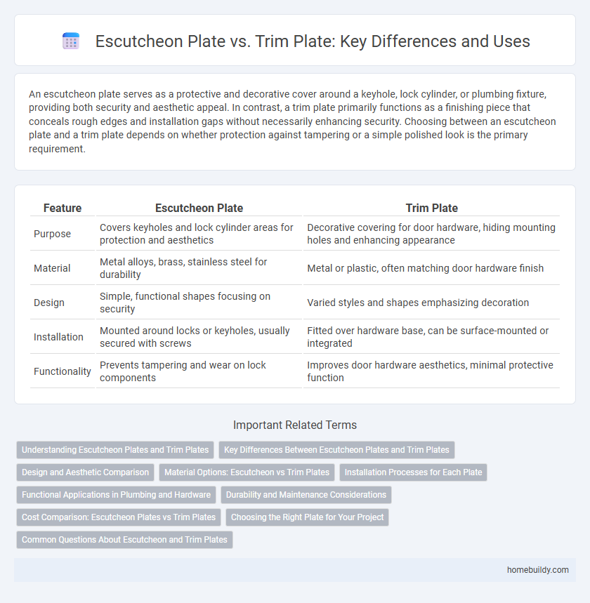 Escutcheon Plate vs. Trim Plate: Key Differences and Uses