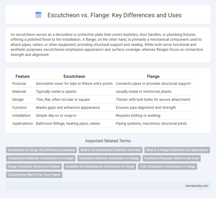 Escutcheon vs. Flange: Key Differences and Uses