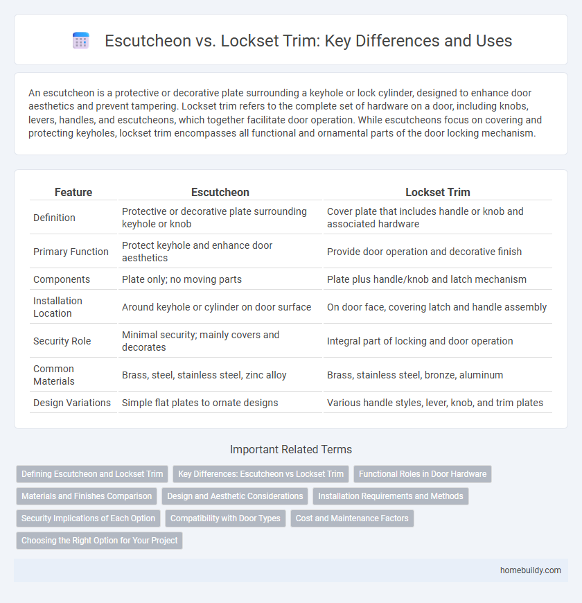 Escutcheon vs. Lockset Trim: Key Differences and Uses