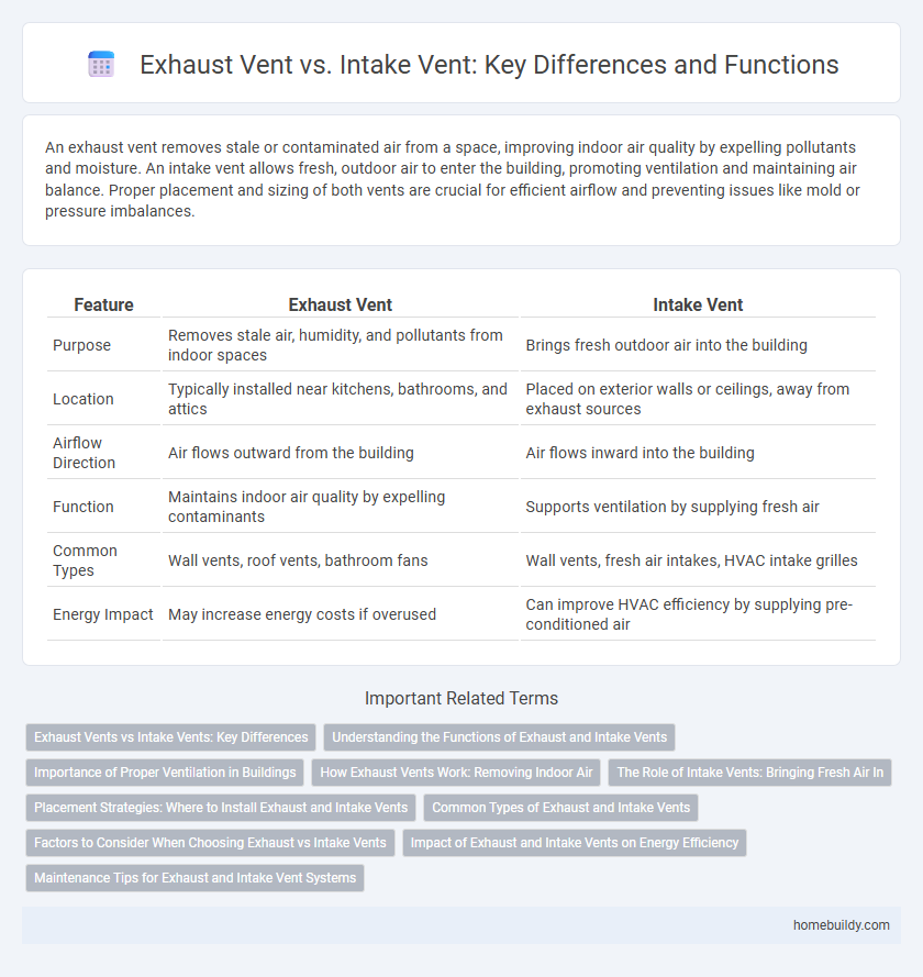 Exhaust Vent vs. Intake Vent: Key Differences and Functions