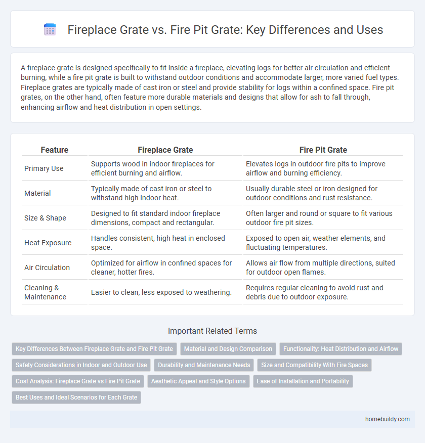Fireplace Grate vs. Fire Pit Grate: Key Differences and Uses