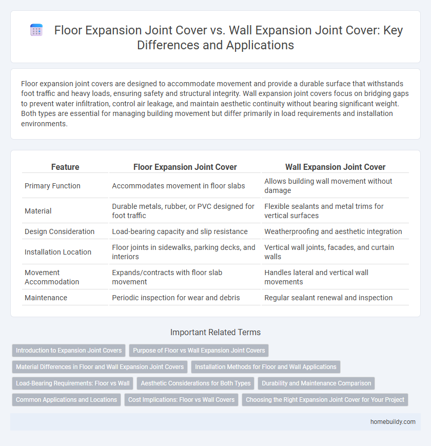 Floor Expansion Joint Cover vs. Wall Expansion Joint Cover: Key Differences and Applications