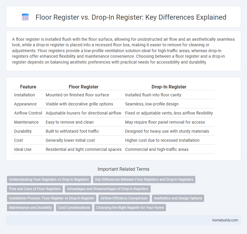Floor Register vs. Drop-In Register: Key Differences Explained