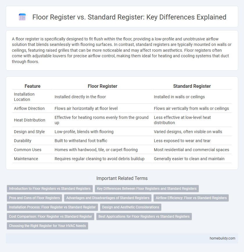 Floor Register vs. Standard Register: Key Differences Explained