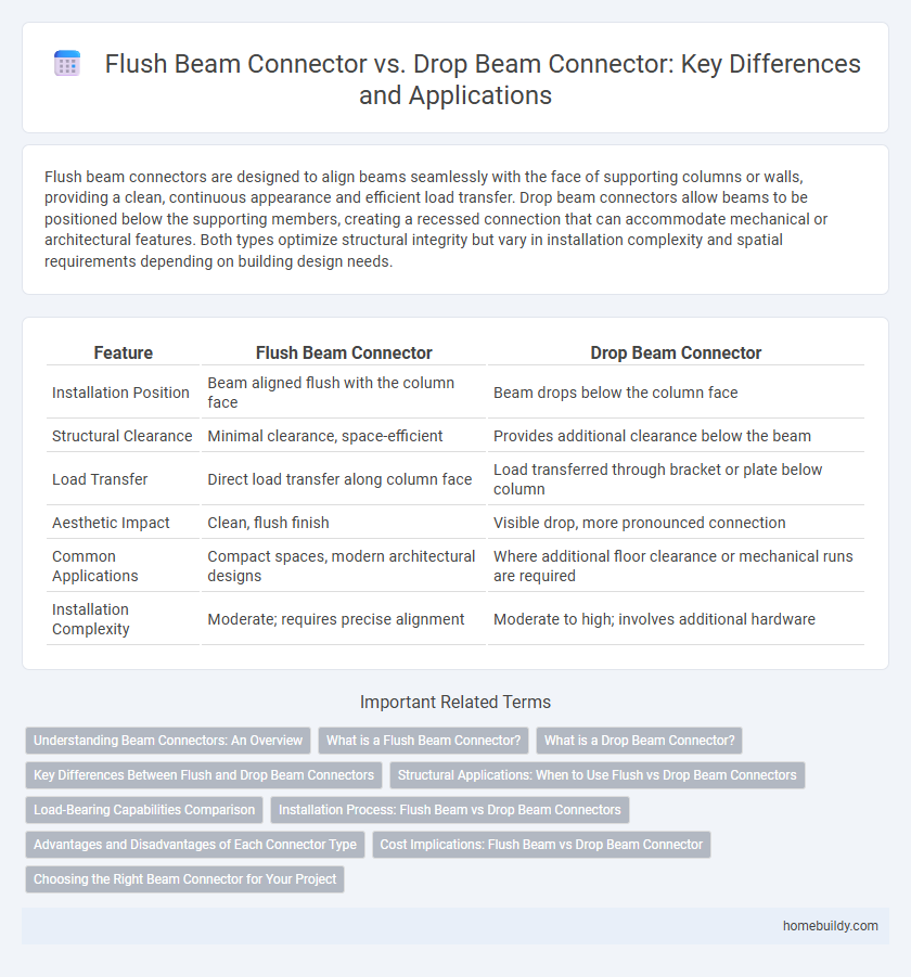 Flush Beam Connector vs. Drop Beam Connector: Key Differences and Applications