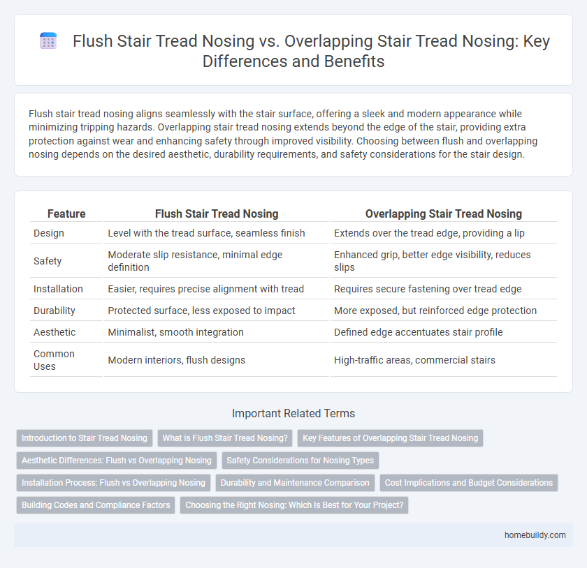 Flush Stair Tread Nosing vs. Overlapping Stair Tread Nosing: Key Differences and Benefits