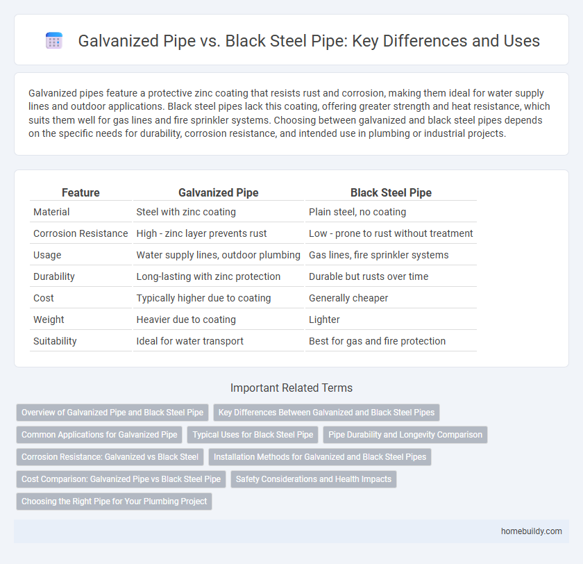 Galvanized Pipe vs. Black Steel Pipe: Key Differences and Uses